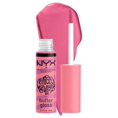 NYX Professional Makeup Butter Gloss Candy Swirl Блясък за устни за жени 8 ml Нюанс 02 Sprinkle