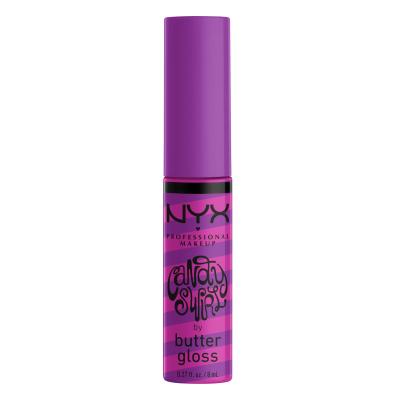 NYX Professional Makeup Butter Gloss Candy Swirl Блясък за устни за жени 8 ml Нюанс 03 Snow Cone