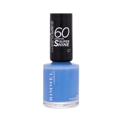 Rimmel London 60 Seconds Super Shine Лак за нокти за жени 8 ml Нюанс 856 Blue Breeze