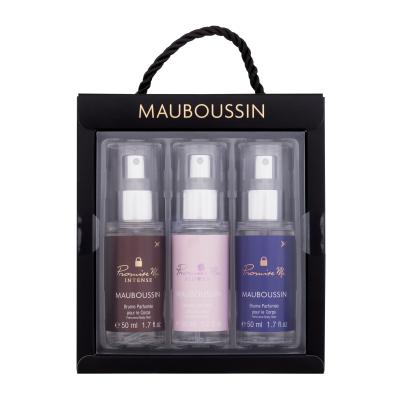 Mauboussin Promise Me Подаръчен комплект мъгла за тяло Promise Me Intense 50 ml + мъгла за тяло Promise Me Flower 50 ml + мъгла за тяло Promise Me 50 ml