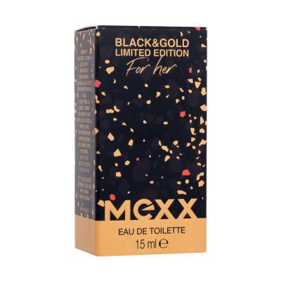 Mexx Black &amp; Gold Limited Edition Eau de Toilette за жени 15 ml