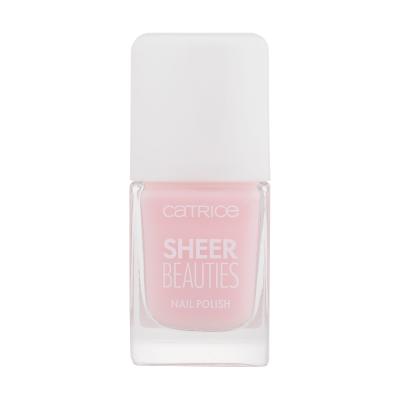Catrice Sheer Beauties Nail Polish Лак за нокти за жени 10,5 ml Нюанс 040 Fluffy Cotton Candy
