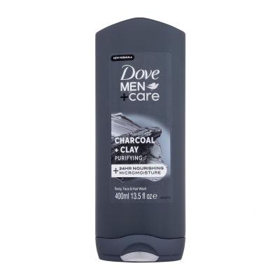 Dove Men + Care Charcoal + Clay Душ гел за мъже 400 ml