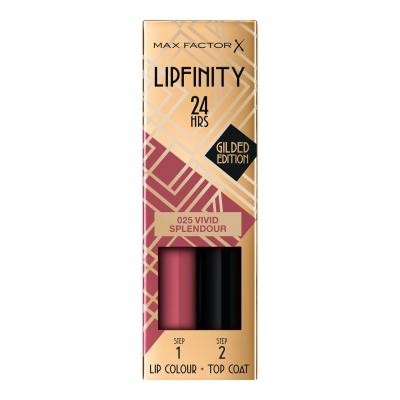 Max Factor Lipfinity 24HRS Lip Colour Червило за жени 4,2 гр Нюанс 025 Vivid Splendour