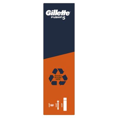 Gillette Fusion5 Подаръчен комплект самобръсначка Fusion5 1 бр + гел за бръснене Fusion Shave Gel Sensitive 200 ml