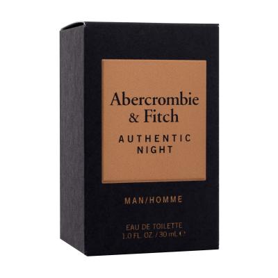 Abercrombie &amp; Fitch Authentic Night Eau de Toilette за мъже 30 ml
