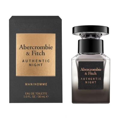 Abercrombie &amp; Fitch Authentic Night Eau de Toilette за мъже 30 ml