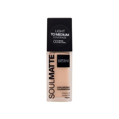 Gabriella Salvete Soulmatte Hyaluronic Foundation Фон дьо тен за жени 30 ml Нюанс 03N Beige Neutral