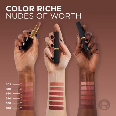 L&#039;Oréal Paris Color Riche Intense Volume Matte Nudes of Worth Червило за жени 1,8 гр Нюанс 505 Le Nude Resilie