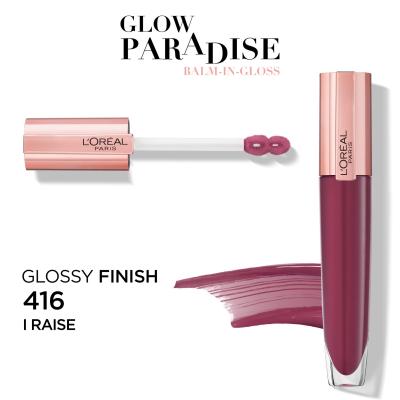 L&#039;Oréal Paris Glow Paradise Balm In Gloss Блясък за устни за жени 7 ml Нюанс 416 Raise
