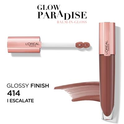 L&#039;Oréal Paris Glow Paradise Balm In Gloss Блясък за устни за жени 7 ml Нюанс 414 Escalate