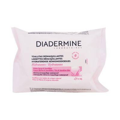 Diadermine Hydrating Cleansing Wipes Почистващи кърпички за жени 25 бр