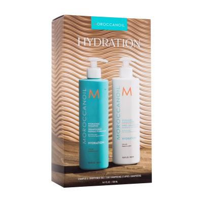 Moroccanoil Hydration Duo Подаръчен комплект шампоан Hydrating Shampoo 500 ml + балсам Hydrating Conditioner 500 ml