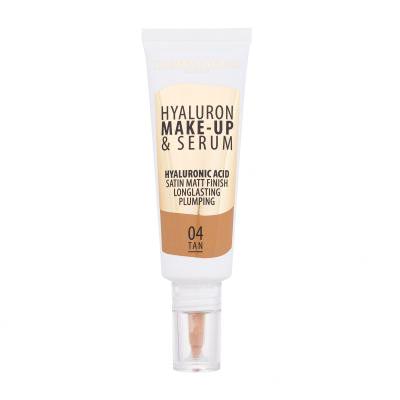 Dermacol Hyaluron Make-Up & Serum Фон дьо тен за жени 25 g Нюанс 04 Tan