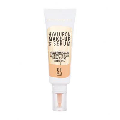 Dermacol Hyaluron Make-Up & Serum Фон дьо тен за жени 25 g Нюанс 01 Pale