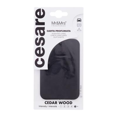 Mr&Mrs Fragrance Cesare Scented Card Cedar Wood Ароматизатор за автомобил 1 бр