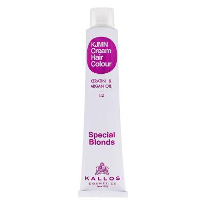 Kallos Cosmetics KJMN Cream Hair Colour Keratin & Argan Oil Special Blonds Боя за коса за жени 100 ml Нюанс 90.32 Champagne