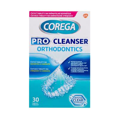 Corega Pro Cleanser Orthodontic Tabs Почистващи таблетки и разтвори Комплект увредена кутия