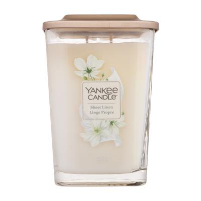 Yankee Candle Elevation Collection Sheer Linen Ароматна свещ 552 g промяна на цвета