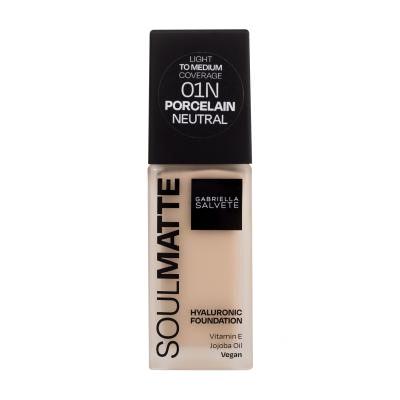 Gabriella Salvete Soulmatte Hyaluronic Foundation Фон дьо тен за жени 30 ml Нюанс 01N Porcelain Neutral