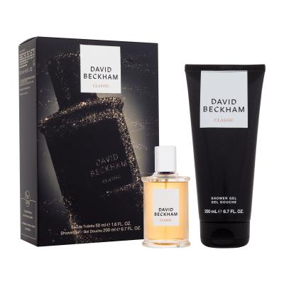 David Beckham Classic Подаръчен комплект EDT 50 ml + душ гел 200 ml увредена кутия