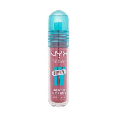 NYX Professional Makeup Lip I.V. Hydrating Gloss Stain Блясък за устни за жени 5 ml Нюанс 07 Bubblegum Burst