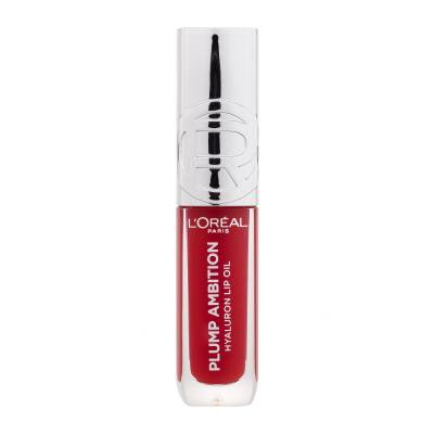 L'Oréal Paris Plump Ambition Hyaluron Lip Oil Масло за устни за жени 5 ml Нюанс 380 Rouge In Love