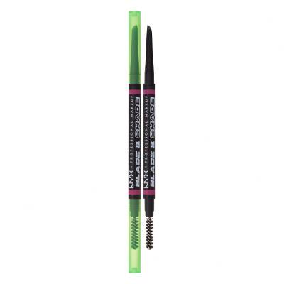 NYX Professional Makeup Blade & Shade Dual Edge Brow Pencil Молив за вежди за жени 0,06 g Нюанс 12 Black
