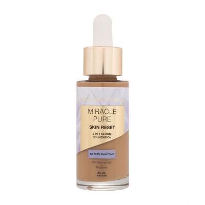 Max Factor Miracle Pure Skin Reset 2in1 Serum Foundation Фон дьо тен за жени 30 ml Нюанс 80-85 Medium