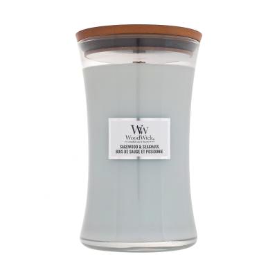 WoodWick Sagewood & Seagrass Ароматна свещ 610 g