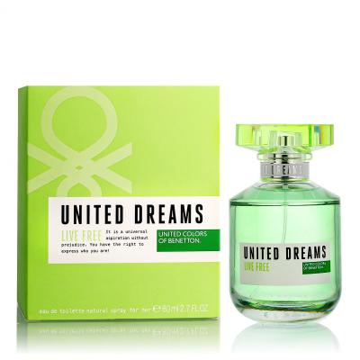 Benetton United Dreams Live Free Eau de Toilette за жени 80 ml
