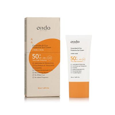 Ondo Beauty 36.5 CHOK-CHOK Ceramides &amp; Cica Protective Sun Cream SPF50+ Слънцезащитен продукт за лице 50 ml