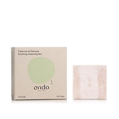 Ondo Beauty 36.5 TO-DAK Calamine &amp; Oatmeal Soothing Cleansing Bar Твърд сапун 70 g