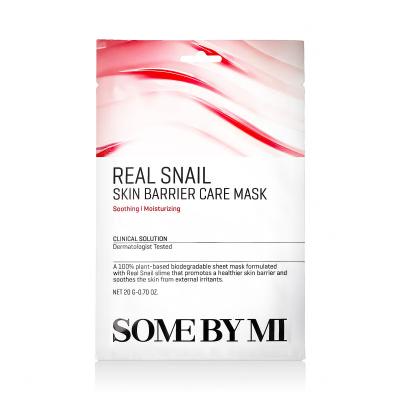 Some By Mi Real Snail Skin Barrier Care Mask Маска за лице 20 g
