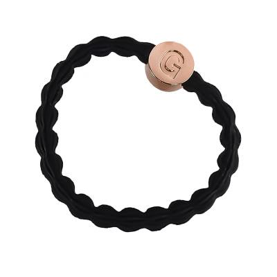 By Eloise London Letter Charms Gold Ластик за коса 1 бр Нюанс G Black