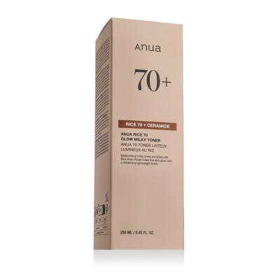Anua Rice + Ceramide 70% Glow Milky Toner Лосион за лице 250 ml