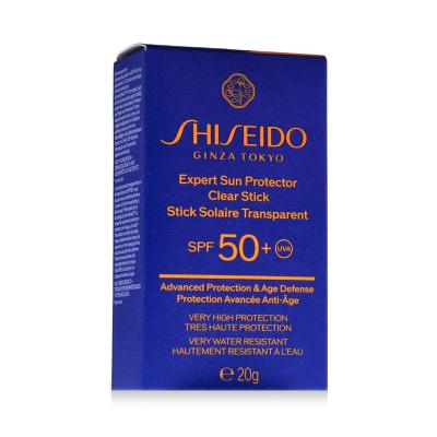 Shiseido Expert Sun Protector Clear Stick SPF50+ Слънцезащитен продукт за лице 20 g