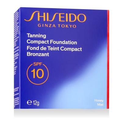 Shiseido Sun Protection Tanning Compact Foundation SPF10 Фон дьо тен за жени 12 g Нюанс Honey