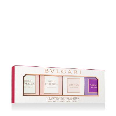 Bvlgari Women’s Gift Collection Подаръчен комплект EDT Rose Goldea Blossom Delight 5 ml + EDT Omnia Crystalline 5 ml + EDT Omnia Amethyste 5 ml + EDP Rose Goldea Blossom Delight 5 ml