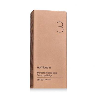 Numbuzin 3 Porcelain Base-Skip Tone Up Beige SPF50+ Основа за грим 50 ml