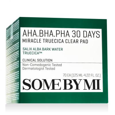 Some By Mi AHA.BHA.PHA 30 Days Miracle Truecica Clear Pad Почистващи кърпички 70 бр