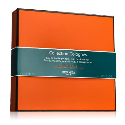 Hermes Colognes Collection Подаръчен комплект EDC Eau de Basilic Pourpre 15 ml + EDC Eau de Citron Noir 15 ml + EDC Eau de Rhubarbe Écarlate 15 ml + EDC Eau D&#039;Orange Verte 15 ml