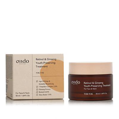 Ondo Beauty 36.5 TOK-TOK Retinol &amp; Ginseng Youth-Preserving Treatment Дневен крем за лице 50 ml