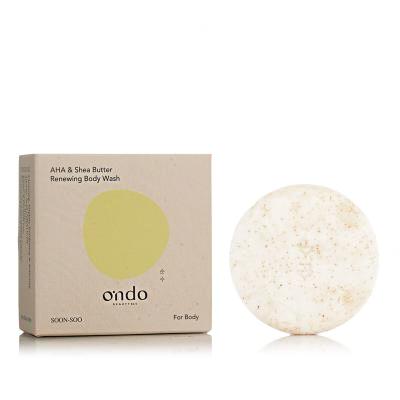 Ondo Beauty 36.5 SOON-SOO AHA &amp; Shea Butter Renewing Body Wash Твърд сапун 70 g
