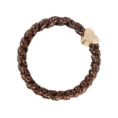 By Eloise London Gold Heart Ластик за коса за жени 1 бр Нюанс Bronze