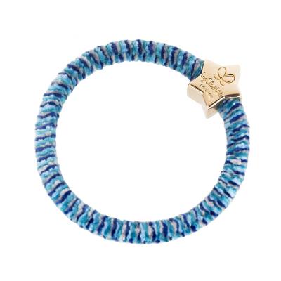 By Eloise London Velvet Gold Star Ластик за коса 1 бр Нюанс Indigo