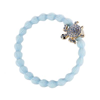 By Eloise London Bling Charms Gold Diamanté Turtle Ластик за коса за жени 1 бр Нюанс Sky Blue
