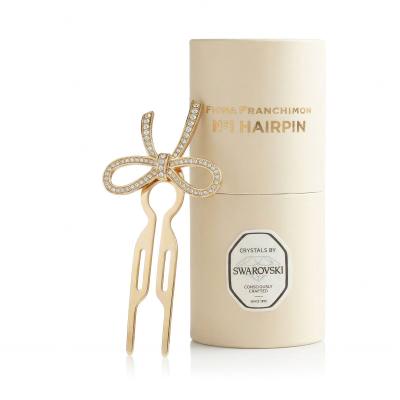 Fiona Franchimon Nº1 Hairpin Steel Crystals By Swarovski Щипка за коса за жени 1 бр Нюанс Yellow Gold Finish