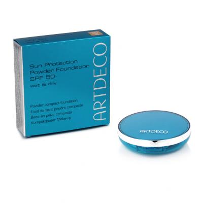 Artdeco Sun Protection Powder Foundation SPF50 Фон дьо тен за жени 9,5 g Нюанс Neutral 20 Cool Beige