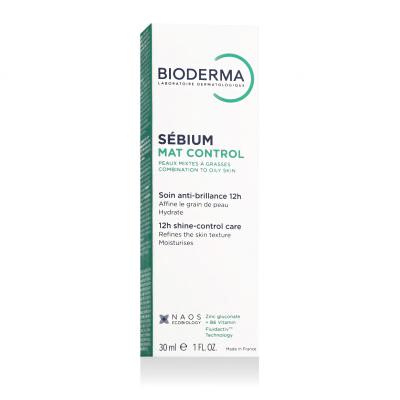 BIODERMA Sébium Mat Control 12h Shine-Control Care Дневен крем за лице за жени 30 ml